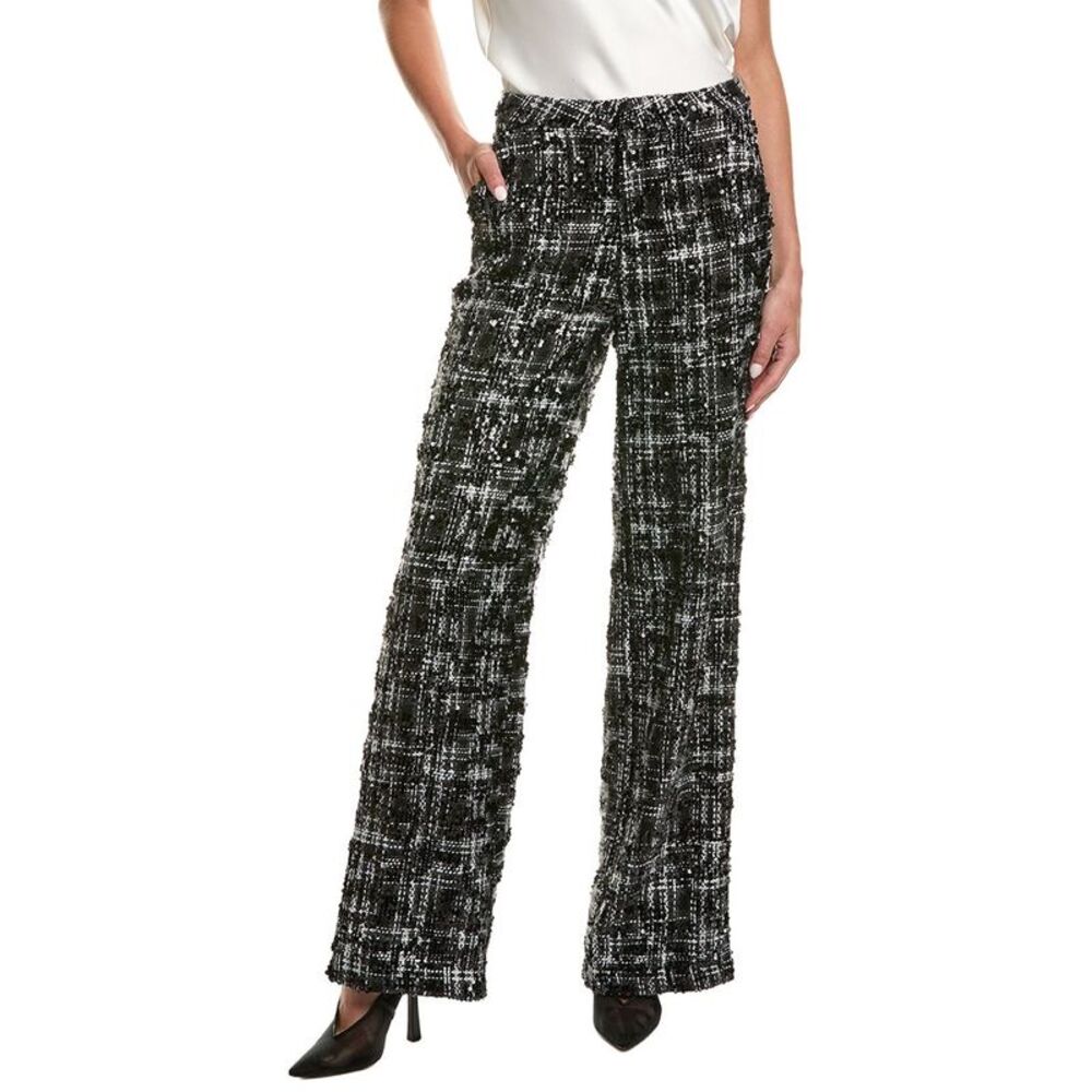 L’Agence Womens  Livvy Straight Jean Leg Trouser, Black
